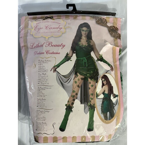 Sexy Lethal Beauty Poison Ivy Batman & Robin Adult Women Costume Sz XL (12-14) - Picture 1 of 3